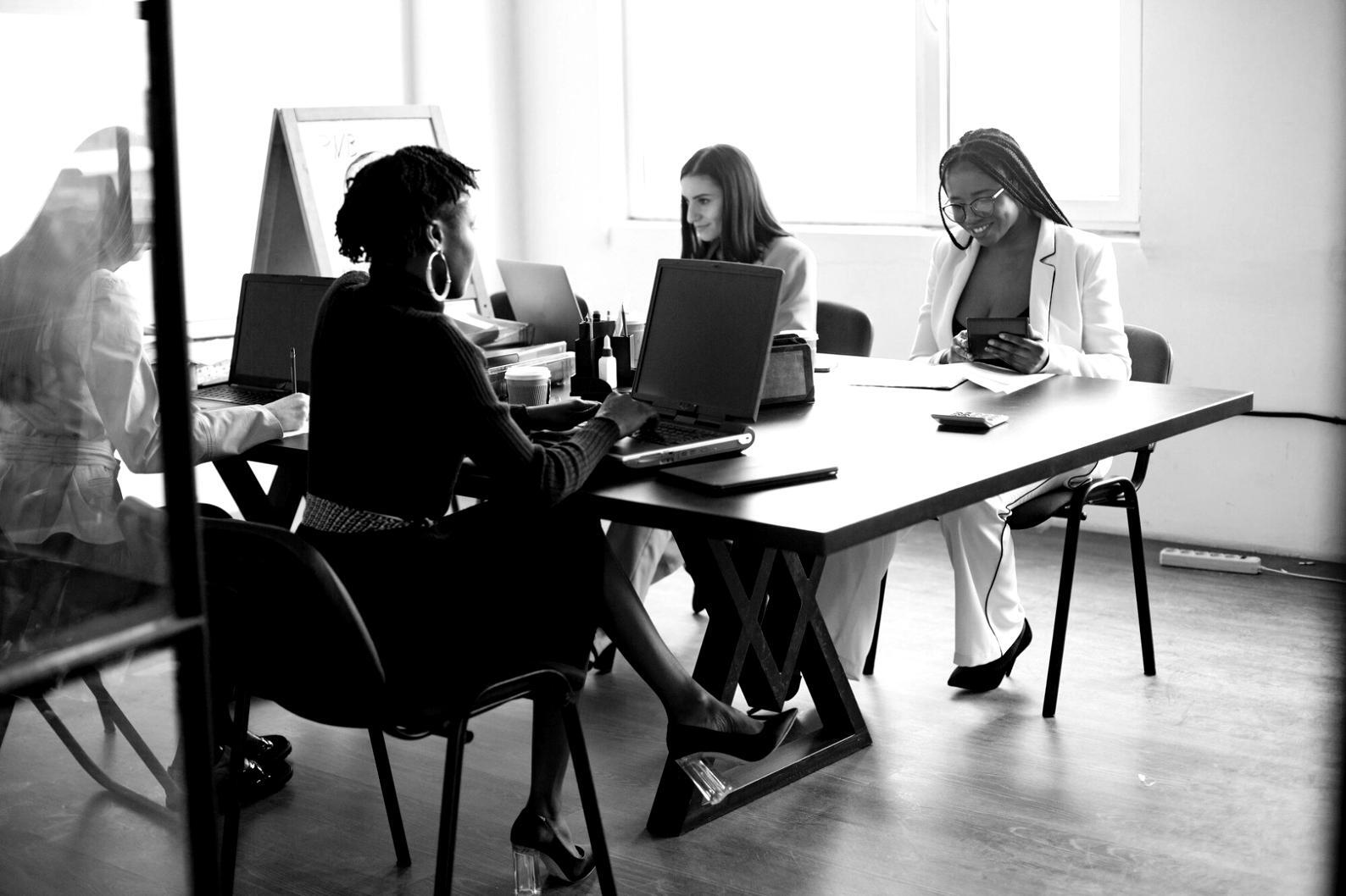 Team collaborating on business analysis